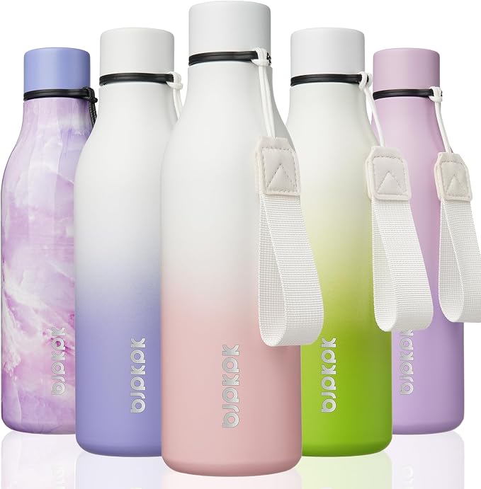 BJPKPK Insulated Water Bottles, 18 oz Stainless Steel Metal Water Bottle by BJPKPK