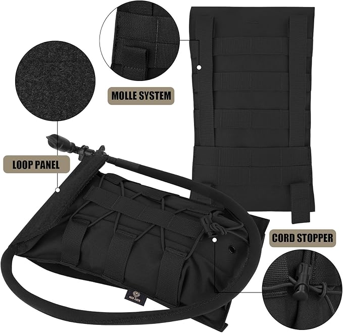 PETAC GEAR 1.5L / 3L Tactical Hydration Pack，Molle Carrier Pouch - Image 4