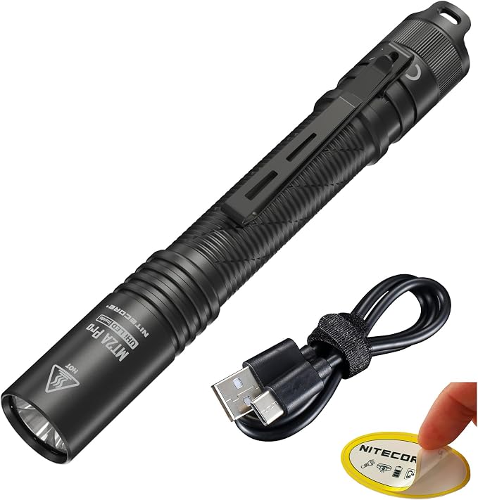 Nitecore MT2A Pro EDC Flashlight, 1000 Lumens, 279 Yard Beam, USB-C Rechargeable by NITECORE