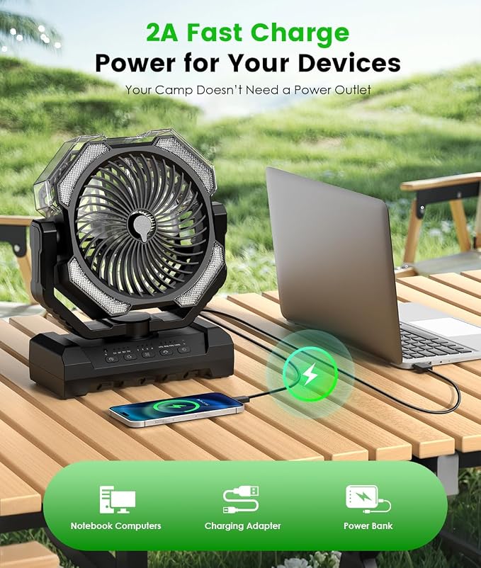 Camping Misting Fan - Image 7
