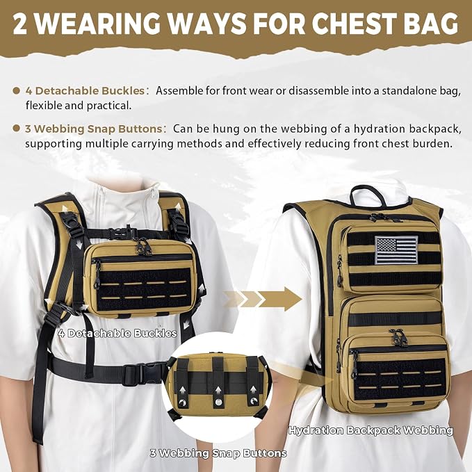 Koculemi Tactical Hydration Backpack - Image 3