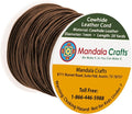 Mandala Crafts Round Cowhide Genuine Brown Leather Cord by MandalaCrafts