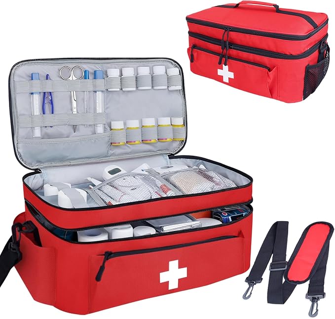 ALSLEA First Aid Bag Empty Large Medical Bag by ALSLEA