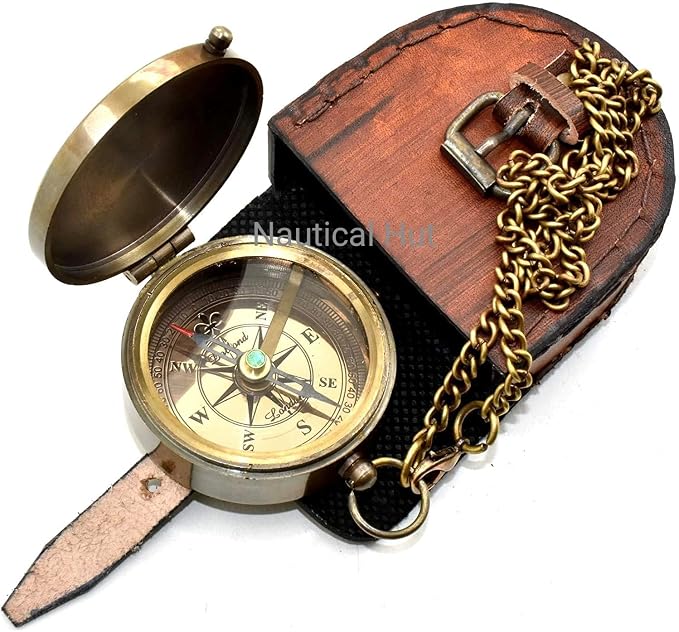 So You Can Always Find Your Way Back Home Engraved Brass Compass - Image 3