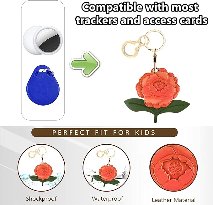 BORKUANA Leather Keychain Holder Case Compatible - Image 4