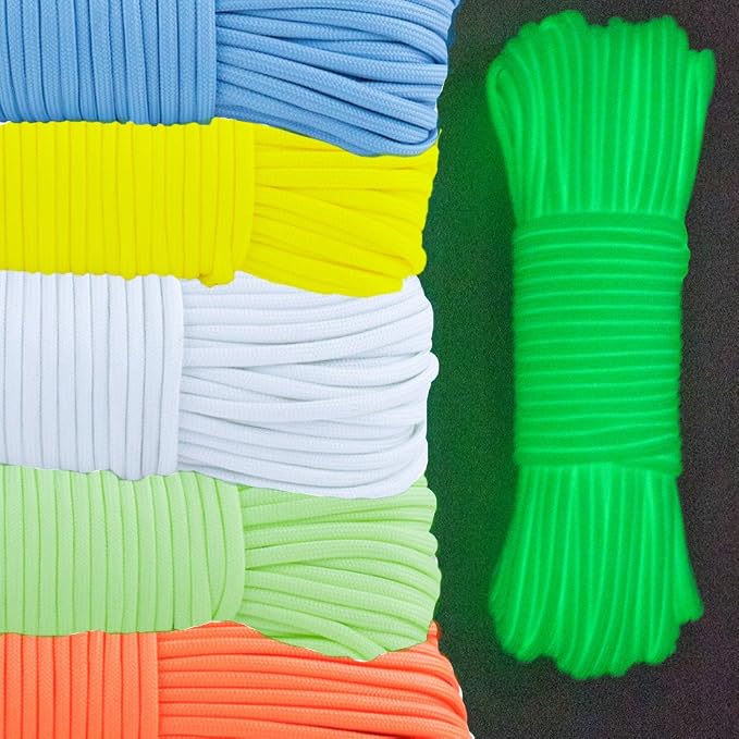 Glow in The Dark Zesty 550lb Paracord – 21 Strand Luminous Parachute Cord - Image 5