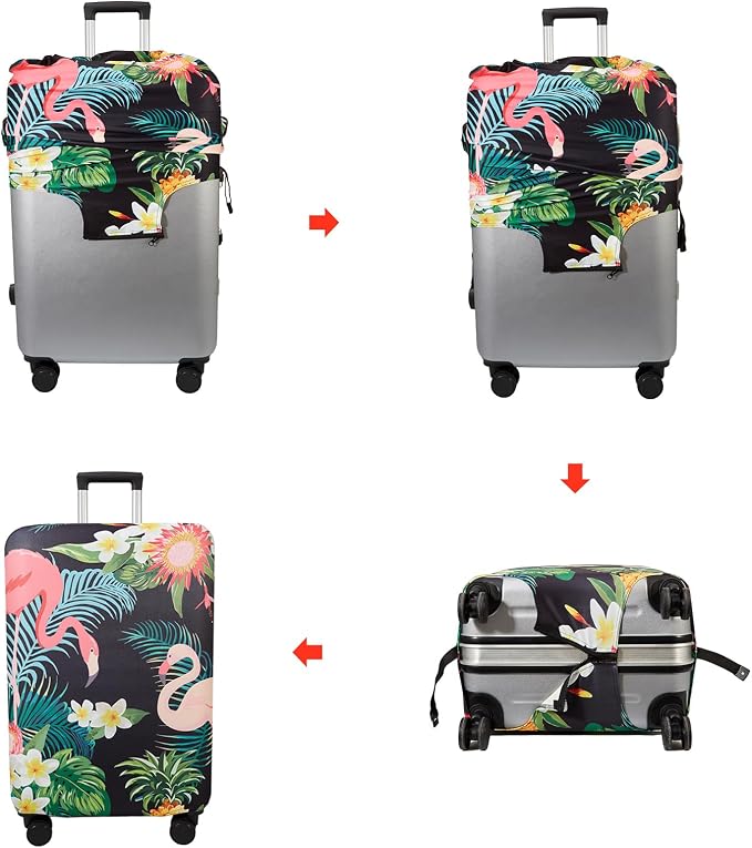 WUJIAONIAO Travel Luggage Cover Baggage Suitcase Cover Protector Skins 18-32 - Image 4