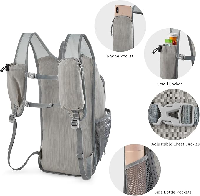 G4Free 15L Hiking Daypack Lightweight Travel Backpack Packable Outdoor Casual - Image 3