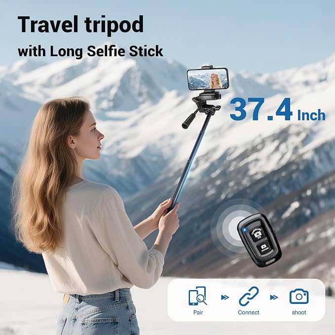 Phone Tripod, 83” Cell Phone Tripod - Image 7