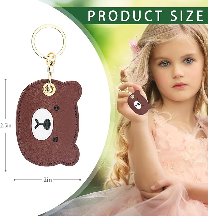 Leather Keychain Case Holder Compatible - Image 2