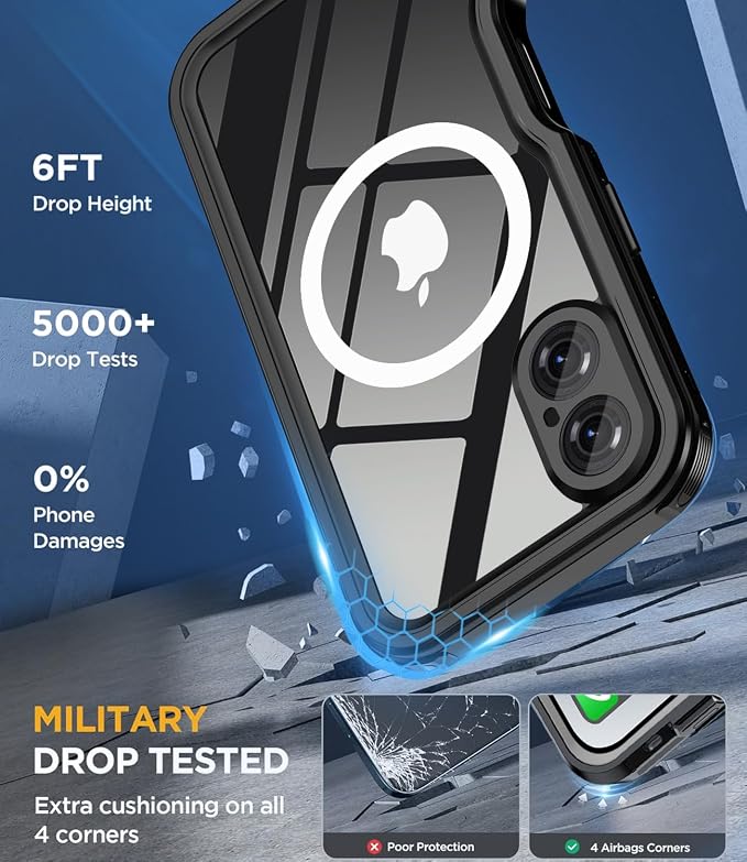for iPhone 16 Case Waterproof | Full Body Shockproof Dust Proof Phone Case Cover - Image 4