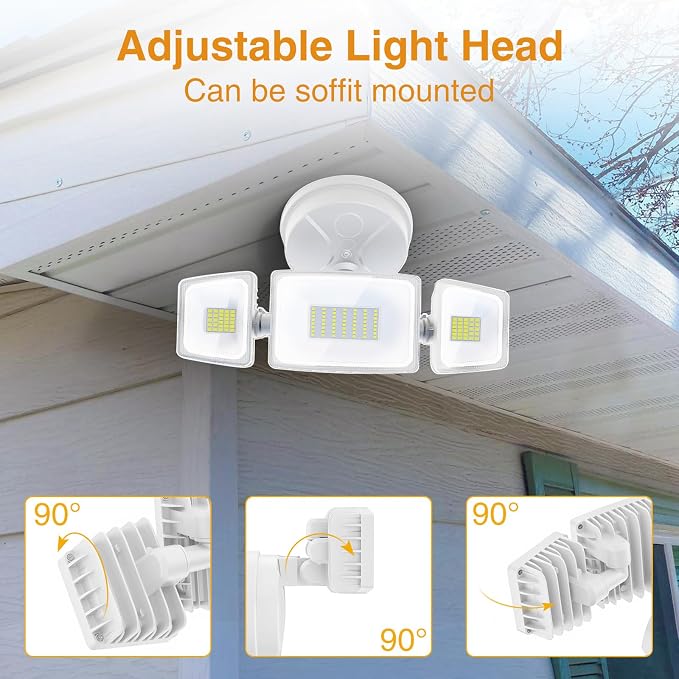 Onforu 4 Packs 75W Flood Lights Outdoor, 7000LM Brightness Security Lights - Image 7