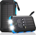 Durecopow Solar Charger Power Bank 20, Portable Charger, 4 Cables 3 Ports Fast by Durecopow