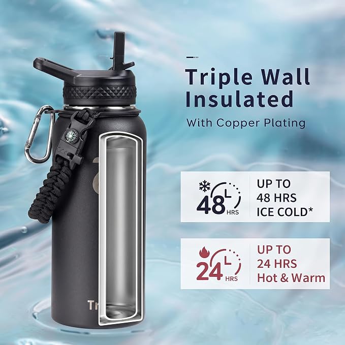 Trebo 32 oz Water Bottle Insulated - Image 2