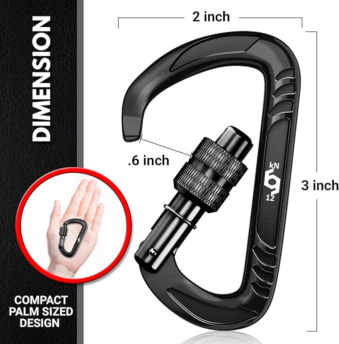 Rhino Produxs 12kN Heavy Duty Carabiner Clips, - Image 2