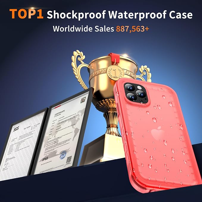 Cozycase Waterproof Case for iPhone 11 Pro Max, Shockproof Full-Body Rugged - Image 10