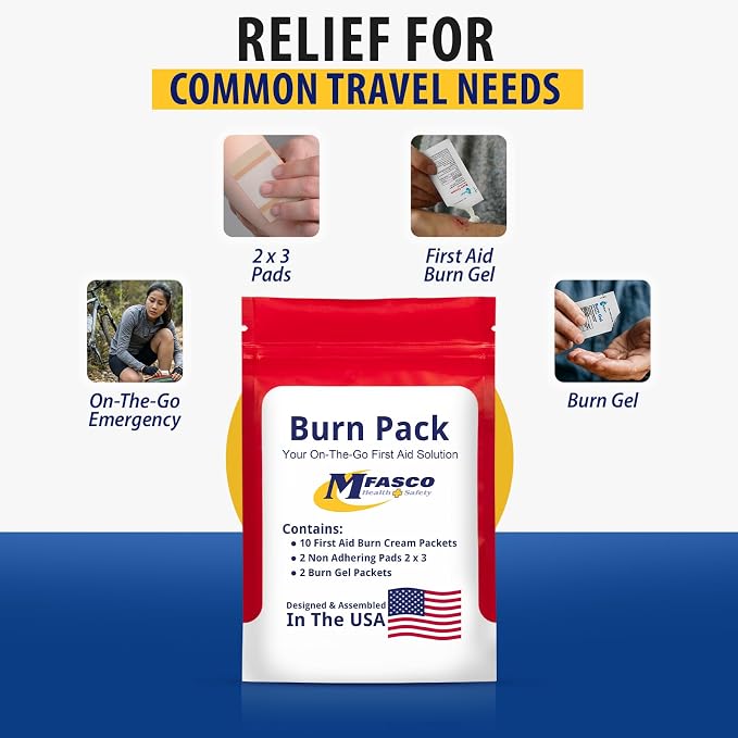MFASCO First Aid Kit Refill Burn Care Refill Pack - Image 7
