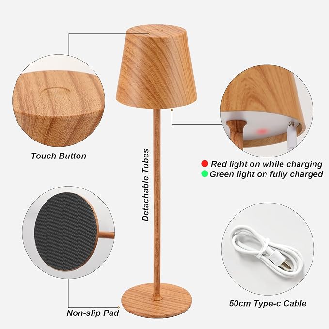 Kakanuo Cordless Table Lamp Rechargeable - Image 5