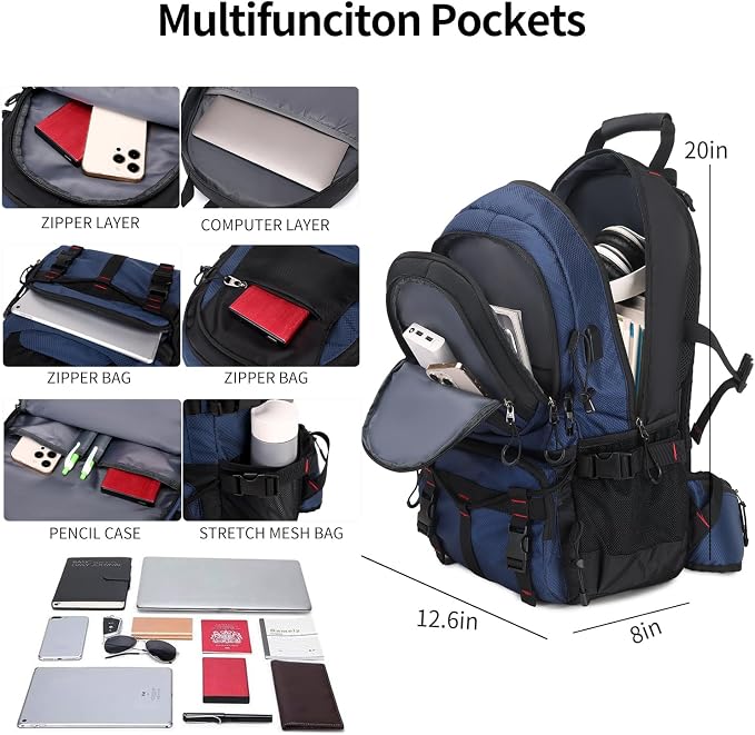Nerlion 40L Hiking Backpack Travel Backpack - Image 3