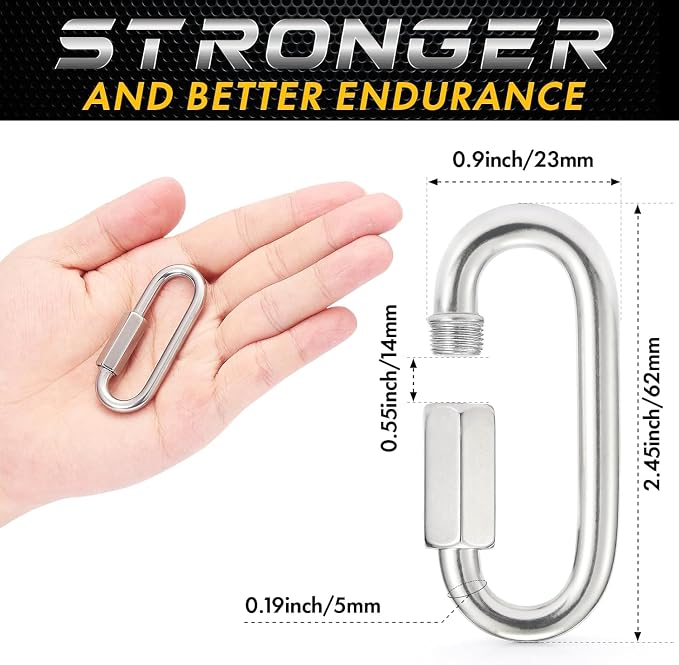 sprookber Stainless Steel Chain Quick Links - Image 2