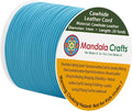 Mandala Crafts Round Genuine Turquoise Leather Cord by MandalaCrafts