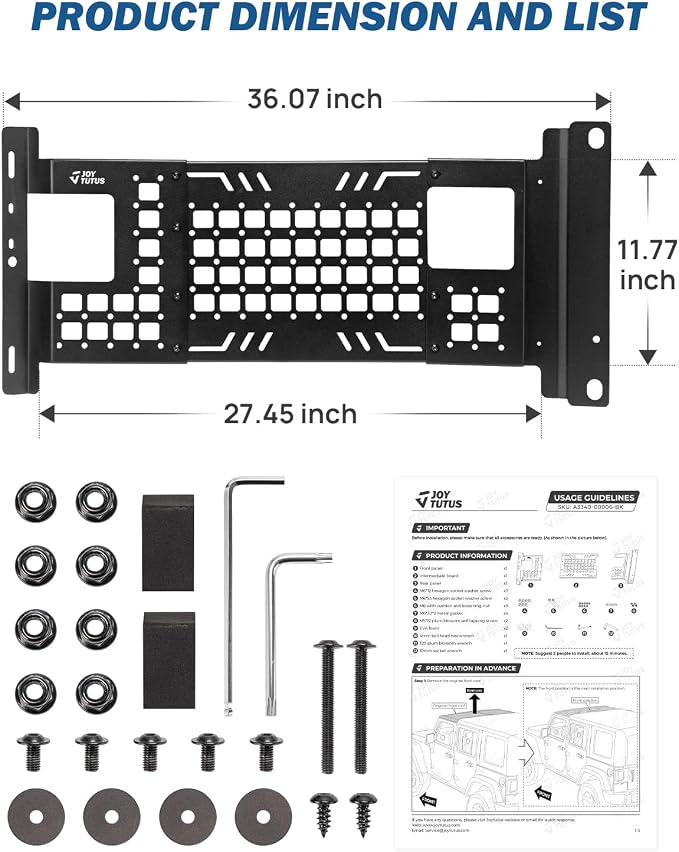JOYTUTUS Overhead Molle Panel Compatible - Image 6