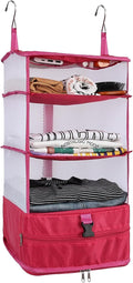 Surblue Hanging 3-Shelf Closet Organizer Pocket Collapsible Washable Oxford by SURBLUE