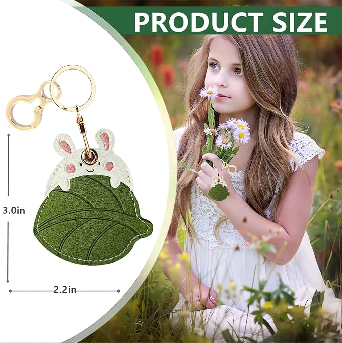 Leather Keychain Holder Case Compatible - Image 2