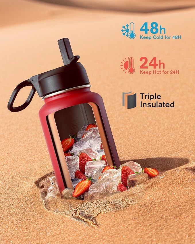 Coolflask Water Bottle 40 oz Insulated - Image 2