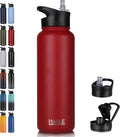 HASLE OUTFITTERS 40oz Stainless Steel Water Bottle, Vacuum Insulated Double by HASLEOUTFITTERS