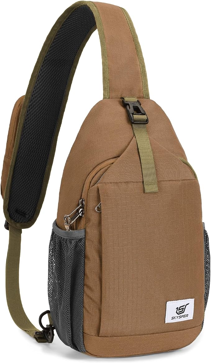 SKYSPER Sling Bag RFID Cross Body Bag Recycled Crossbody Backpack Travel Daypack by SKYSPER