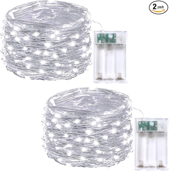 2-Pack Fairy Lights Battery Operated by EXF