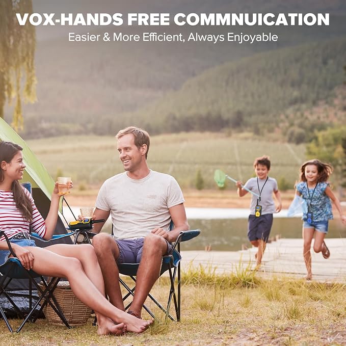 Wishouse Walkie Talkies for Adults Long Range-Rechargeable 4 Pack 2 Way Radios - Image 4