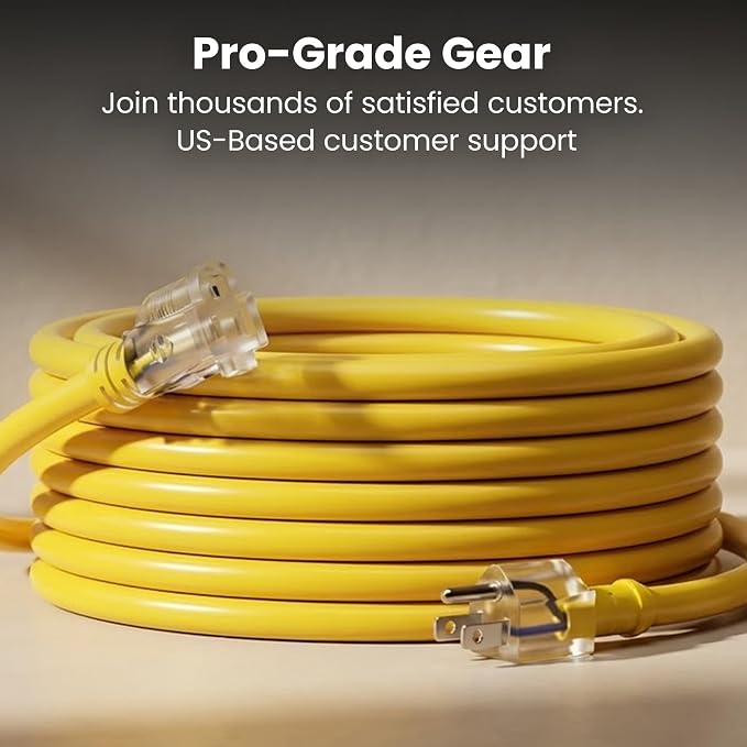 GEARit 100 Ft Extension Cords 14/3 Gauge Outdoor/Indoor SJTW 14 AWG 3 Prong - Image 9