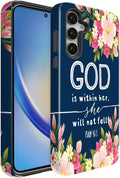 Compatible for Samsung Galaxy S24 FE 5G Case, Dual Layer Heavy Duty 2 in 1 by BSMOSPER
