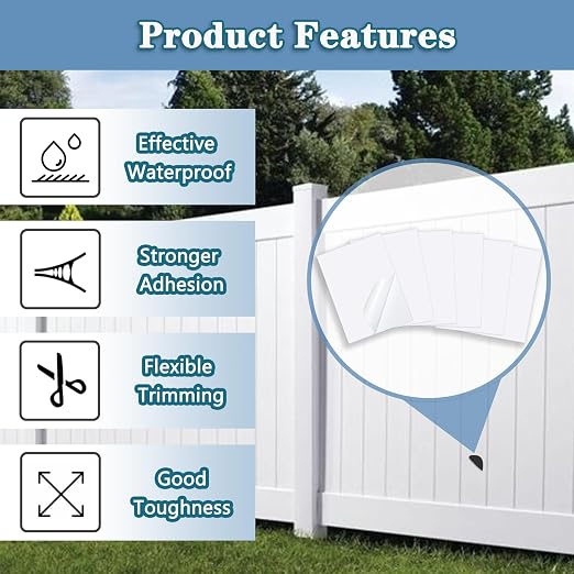Vinyl Siding Repair Patch Kit, Vinyl Siding Repair Kit Self-Adhesive Vinyl - Image 4