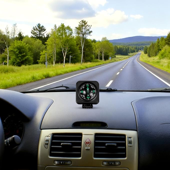 DOITOOL Car Compass Portable Auto Dashboard Ball Compass - Image 2