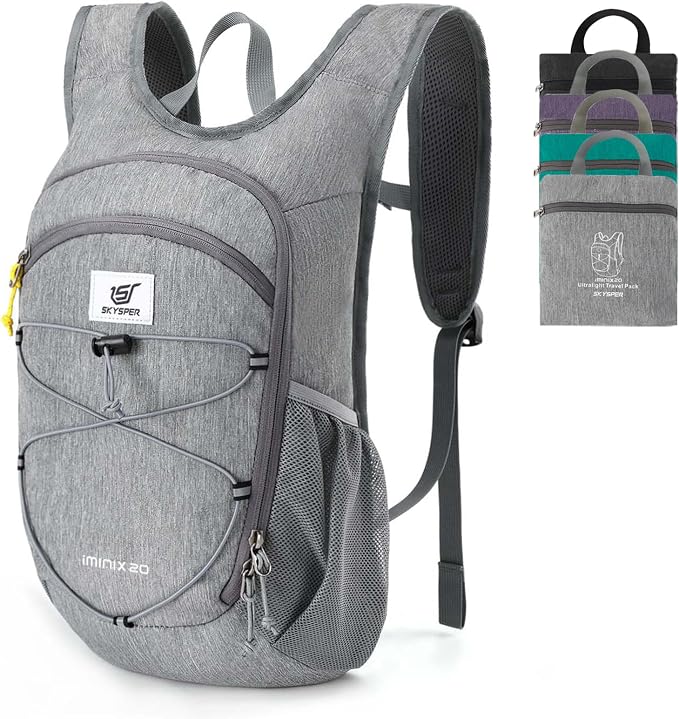 SKYSPER 15L/20L Foldable Hiking Backpack Lightweight Packable Travel Daypack by SKYSPER