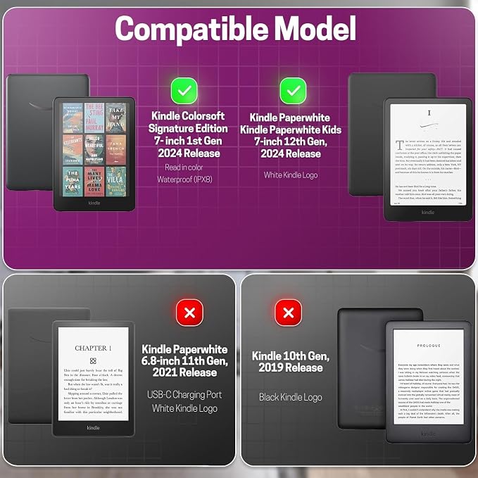 TNP Stand Case for Kindle Paperwhite 12th Generation 2024 / Kindle Colorsoft - Image 2