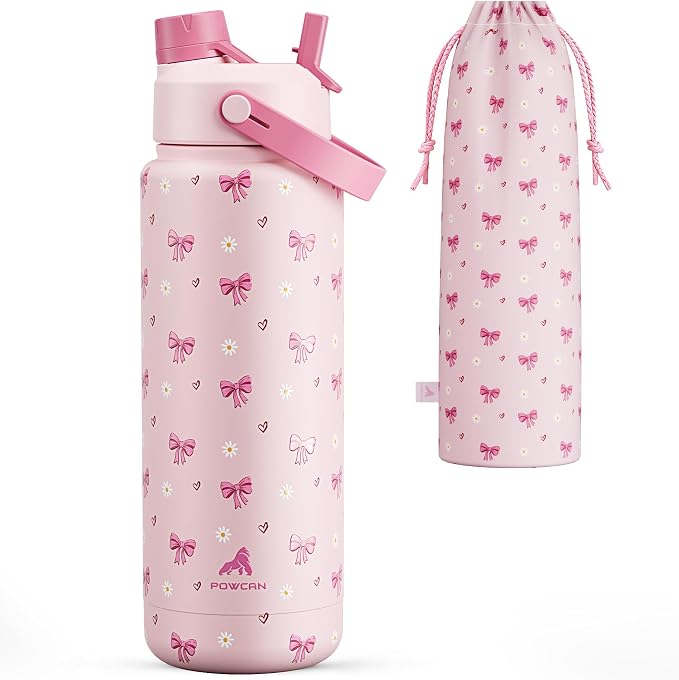 POWCAN 32 oz Insulated Water Bottle by POWCAN