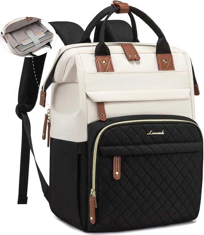 LOVEVOOK Laptop Backpack for Women, 15.6'' Waterproof Nurse Bag Teacher Work by LOVEVOOK