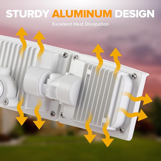 LUTEC 75W 8000 Lumen Floods Light Outdoor, Switch Controlled LED Security Lights - Image 5