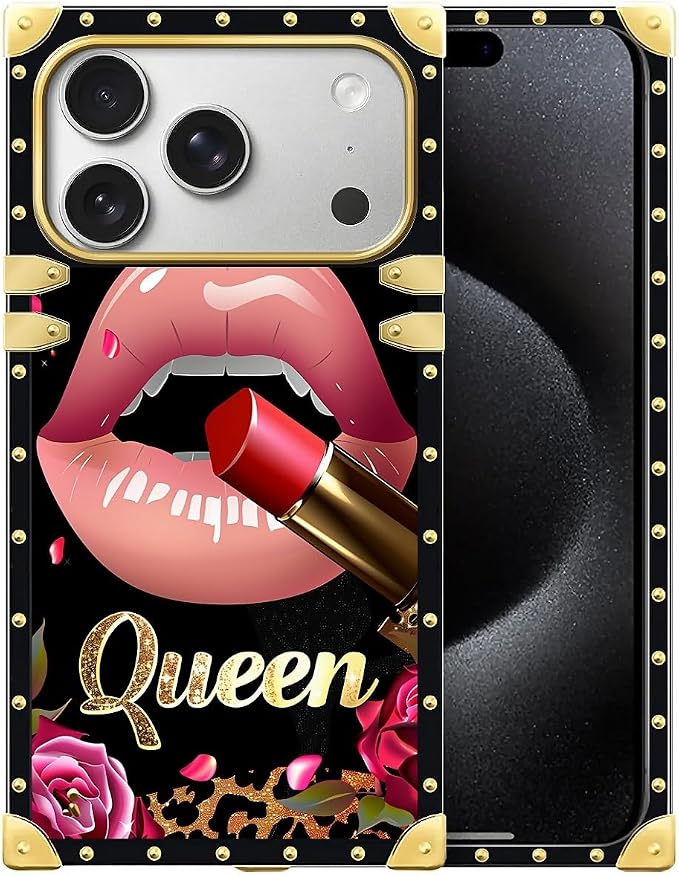 for iPhone 17 Pro Case Luxury Golden Decoration by Unknown