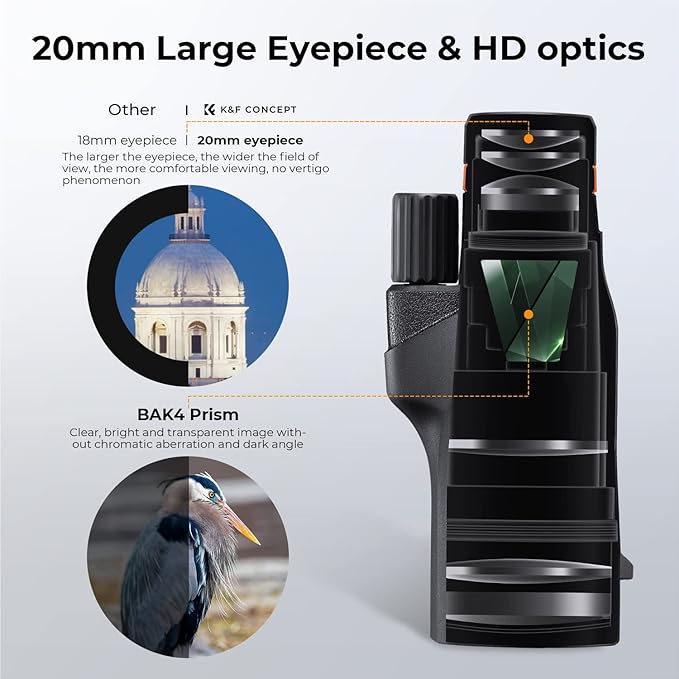 K&F Concept® 12X50 Monocular Telescope - Image 2