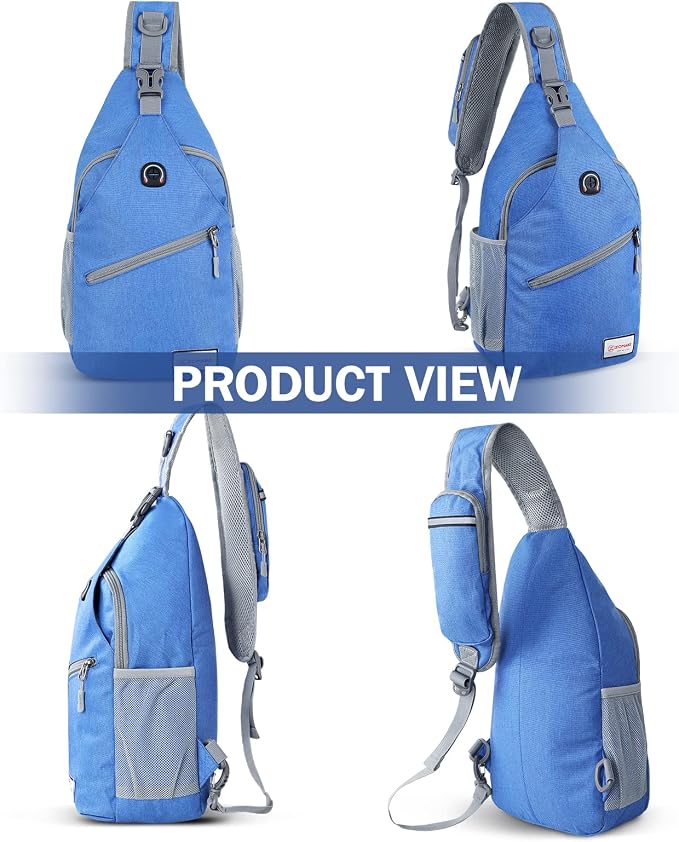 ZOMAKE Sling Bag, Small Crossbody Sling Backpack, Water Resistant Shoulder - Image 6