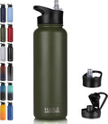 HASLE OUTFITTERS 40oz Stainless Steel Water Bottle, Vacuum Insulated Double by HASLEOUTFITTERS