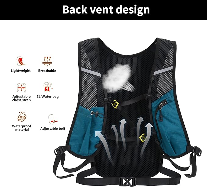 DOJUNS Hiking Backpack Lightweight Travel Backpack 20L Waterproof Hiking - Image 3