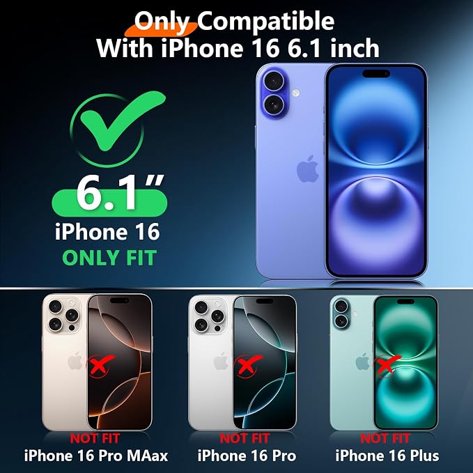 2025 New Designed for iPhone 16 Case Waterproof, Phone Case for iPhone 16 6.1" - Image 2