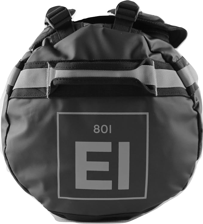 Element Equipment Trailhead Duffel Bag Shoulder Straps Waterproof Black/Grey - Image 6