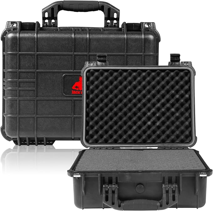 Jack Boss 16x 12.8x 6.8 Inch Hard Case, Portable Weather Waterproof Protective by JACKBOSS